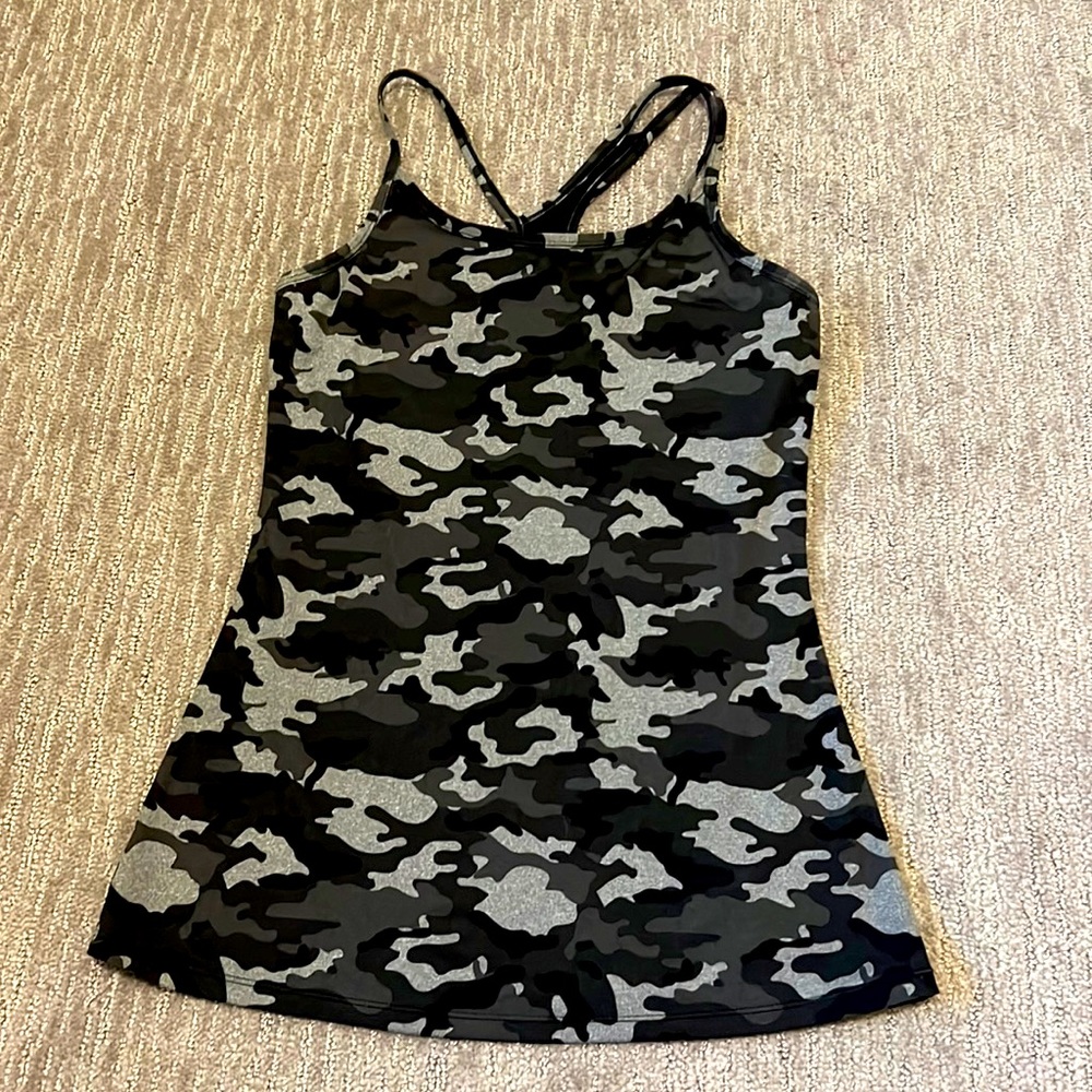 Fabletics Black Camo workout tank Small